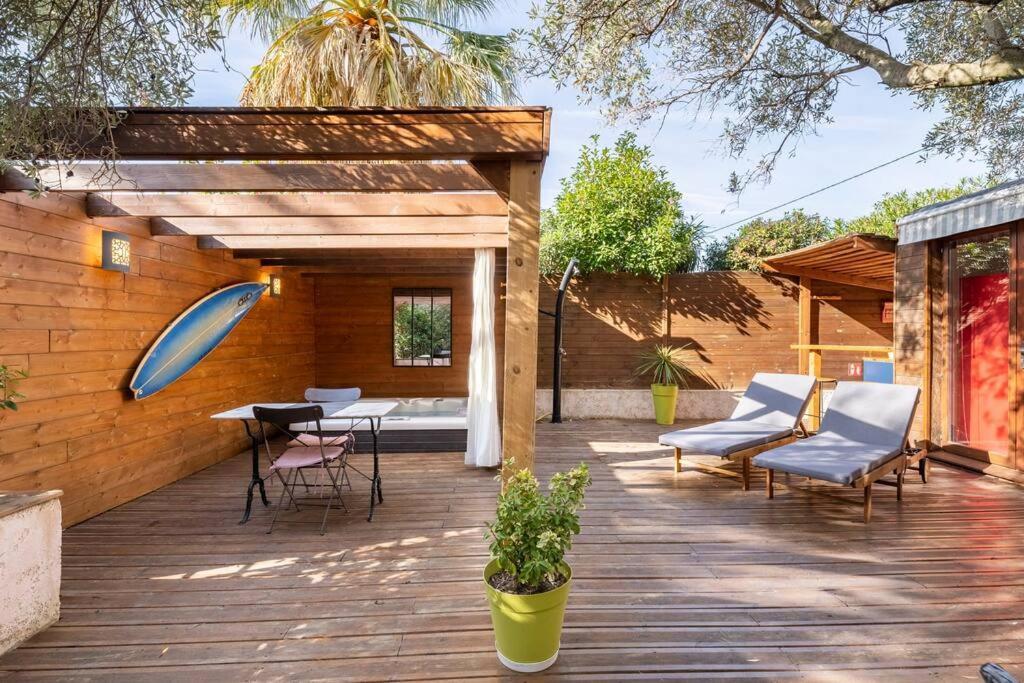 Апартаменти Studio Jacuzzi Prive A 8 Min A Pied De La Plage Ла-Сьйота Екстер'єр фото